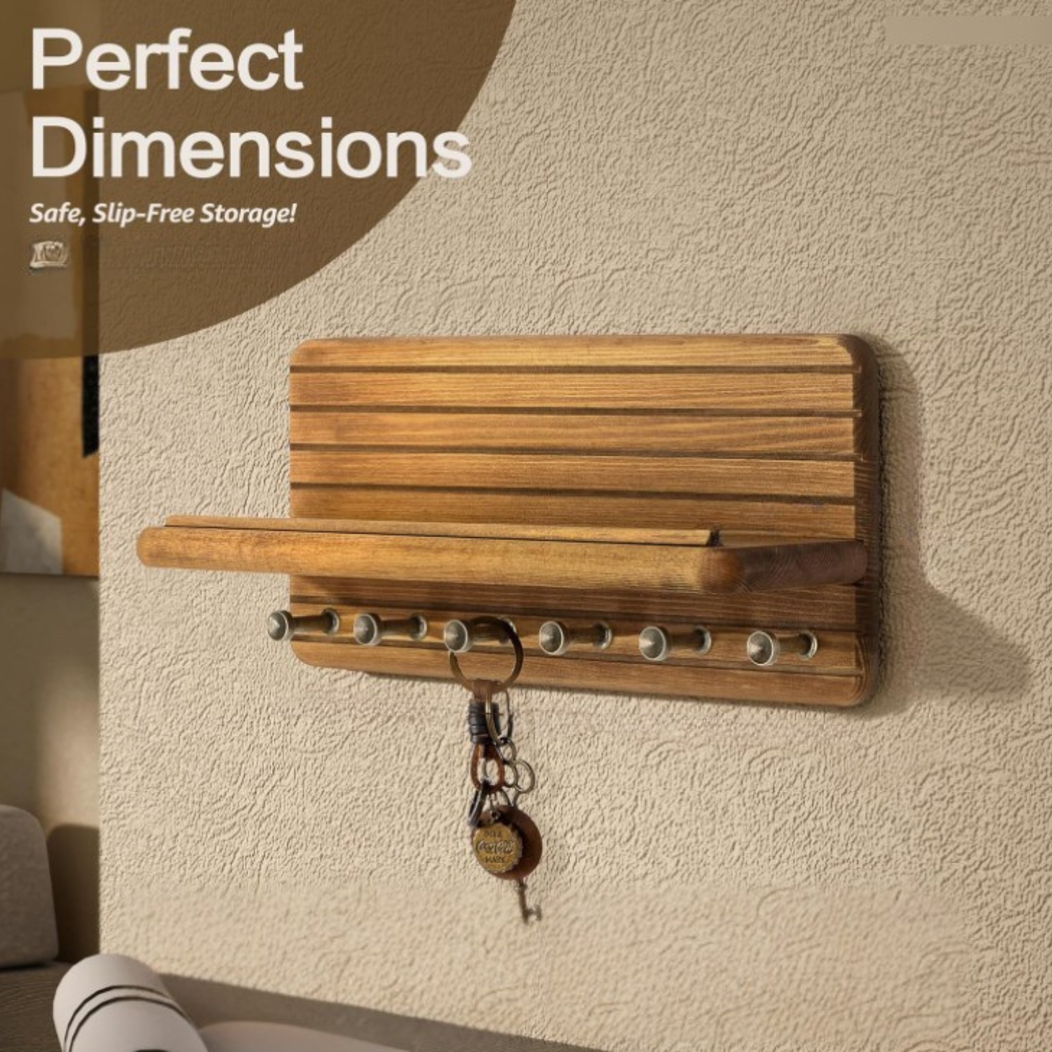 Wooden key organizer
