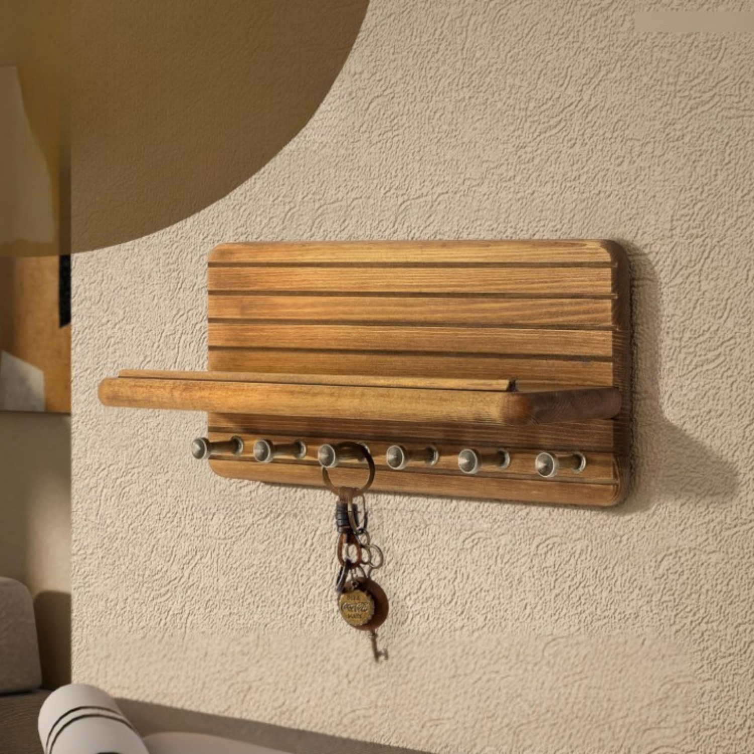 Wooden key organizer